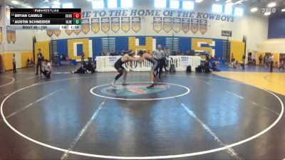 150 lbs Champ. Round 1 - BRYAN CAMILO, Cypress Creek H S vs Austin Schneider, Olympic Heights