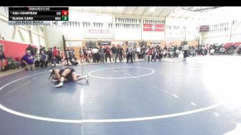 100 lbs 5th Place Match - Eliana Caro, Amador Valley vs Cali Courteau, California (San Ramon)