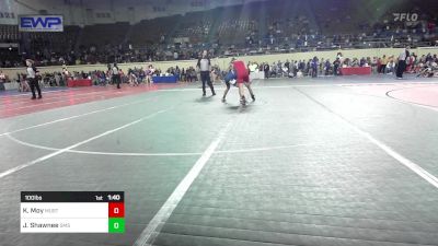 100 lbs Round Of 16 - Kambry Moy, Mustang Middle School vs Jaylee Shawnee, Shawnee Middle School