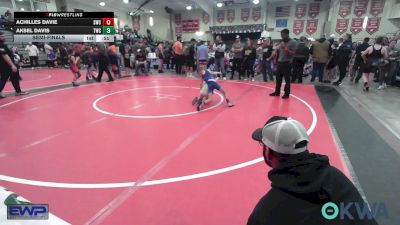 55 lbs Semifinal - Achilles Davie, Salina Wrestling Club vs Aksel Davis, Tahlequah Wrestling Club