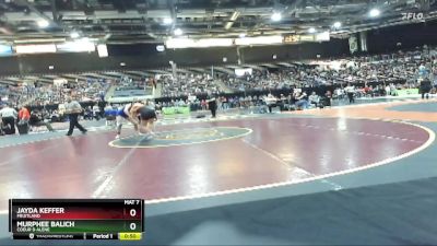 107 lbs Cons. Round 1 - Murphee Balich, Coeur D Alene vs Jayda Keffer, Fruitland