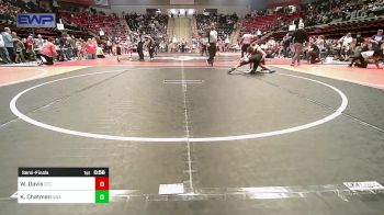 110 lbs Semifinal - Weston Davis, Owasso Takedown Club vs Kamari Chatman, Unattached