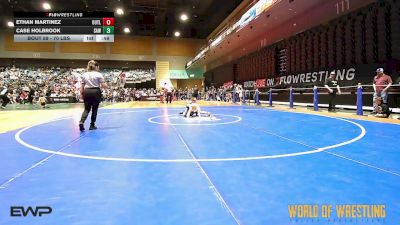 70 lbs Consi Of 8 #1 - Ethan Martinez, Outlaws Wrestling Club vs Case Holbrook, Simmons Academy Of Wrestling