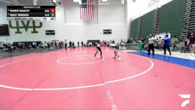 132 lbs Cons. Round 2 - Nijay Hendrix, Cajon vs Raden Madley, Santa Monica