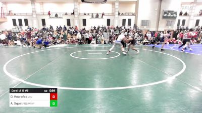 132 lbs Consi Of 16 #2 - Owen Kourafas, Quincy/North Quincy vs Aidan Squatrito, Mt. Hope