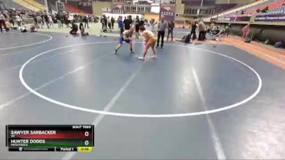 62-70 lbs Cons. Round 1 - Hunter Dodds, Mossyrock vs Sawyer Sarbacker, WI