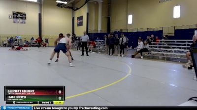 184 lbs Cons. Round 4 - Bennett Eichert, Triton Community College vs Liam Speich, UW-Eau Claire