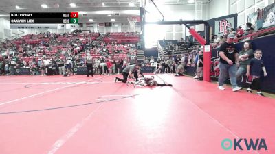 49 lbs Rr Rnd 2 - Kolter Gay, Blackwell Wrestling Club vs Canyon Lies, Derby Wrestling Club
