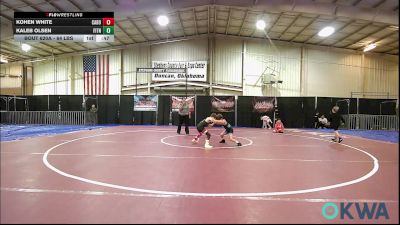 64 lbs Consi Of 8 #1 - Kohen White, Cabot Wrestling Club vs Kaleb Olsen, Fitness Fight Factory Wrestling Club
