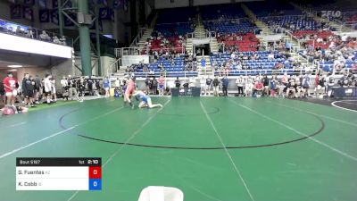 160 lbs Cons 64 #1 - Gabriel Fuentes, Arizona vs Kash Cobb, Idaho