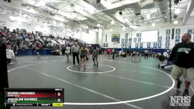 110 lbs Cons. Round 3 - Jaqueline Ramirez, El Monte vs SooRin Hwangbo, Sunny Hills