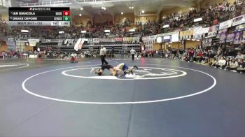 120 lbs Champ. Round 1 - Ian Giancola, Hoxie Hs vs Drake Defore, Leon-Bluestem Hs