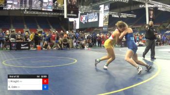144 lbs Rnd Of 32 - Ivy Kraght, Washington vs Emma Cole, Missouri