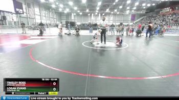 52-54 lbs Round 1 - Tinsley Ross, Spokane Wrestling vs Logan Evans, Lionheart WC