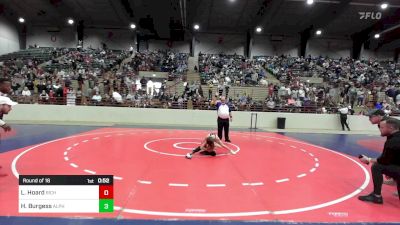 73 lbs Round Of 16 - Liam Hoard, Richmond Hill Wrestling Club vs Hallie Burgess, Alpha Wrestling Club