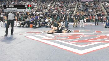 4A 157 lbs Semifinal - Eli Horton, John M. Morehead High School vs Travis Nobles, Uwharrie Charter Academy