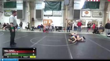 92 lbs Finals (2 Team) - Landen Vercoe, Eagle X vs Will Yordy, Junior Terps Xpress