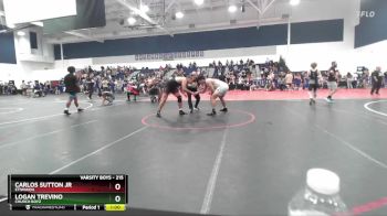 215 lbs Cons. Round 5 - Carlos Sutton Jr, Etiwanda vs Logan Trevino, Church Boyz