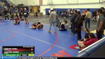 111 lbs 1st Place Match - Lissette Lomeli, Team So Cal vs Christina Osorio, Downey