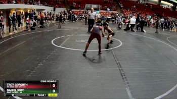 52 lbs Cons. Round 3 - Daniel Soto, Unattached vs Troy Goforth, Mt. Zion Kids WC