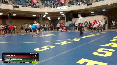 190 lbs Cons. Round 1 - Terry Mick, Unattached vs Timur Arzumanov, Vernon Hills