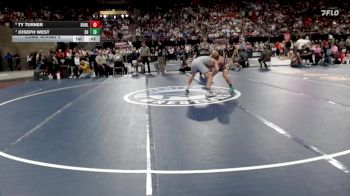 4A 126 lbs Cons. Round 3 - Joseph West, Snake River vs Ty Turner, Buhl