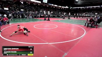 71 lbs Champ. Round 1 - Gannon Roark, WRN2 vs Dreyden Simpson, RTLA