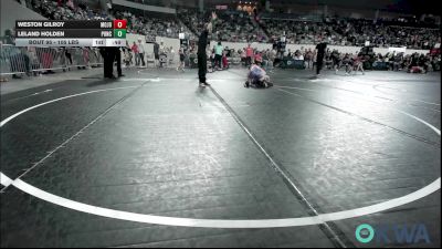 105 lbs Consi Of 4 - Weston Gilroy, Mojo Grappling Academy vs Leland Holden, Ponca City Wildcat Wrestling