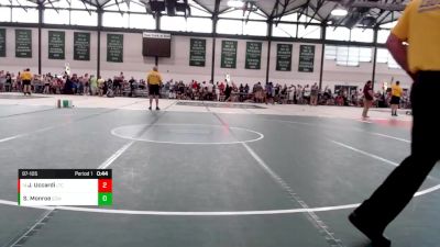 97-105 lbs Cons. Round 1 - Jaiden Uccardi, Bolingbrook Jr. Raiders vs Sean Monroe, Edwardsville