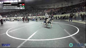 40 lbs Quarterfinal - Koen Goodin, Cowboy Wrestling Club vs Braxton Shackelford, Lions Wrestling Academy