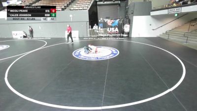 63 lbs 5th Place Match - Caleb Johnson, RBWC (Rancho Bernardo Wrestling Club) vs Nicoli Peake, Beat The Streets - Los Angeles