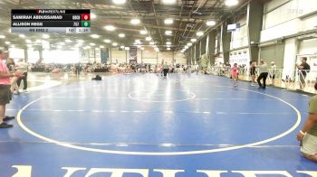 120 lbs Rr Rnd 2 - Samirah Abdussamad, Orchard South Girls vs Allison Hegg, 757 Sirens