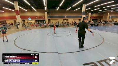 105 lbs Round 3 - Evan Savage, Ranger 47 Wrestling Club vs August Walker, Texas Takedown Academy