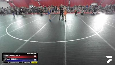 164 lbs Quarterfinal - Erika Brokovich, IA vs Ryann Reeves, IL