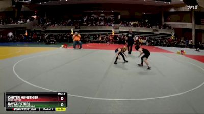70 lbs Cons. Round 2 - Carter Hunstiger, Sauk Centre vs Rayce Peters, LSH (LeSueur/Henderson)