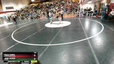 140 lbs Champ. Round 1 - Jade Olson, Lyman vs Kalli Garci, Burns/Pine Bluffs