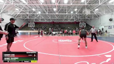 184 lbs Quarterfinal - Danny Cox, Palomar College vs Bobby Ramirez, Rio Hondo College