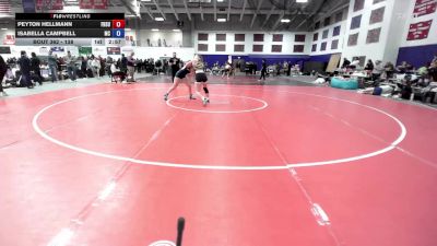 138 lbs Champ. Round 2 - Peyton Hellmann, Fort Hays State vs Isabella Campbell, Montreat