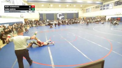 140 lbs Quarterfinal - Sara Garcia, Murrieta Mesa vs Ruby Dominguez, Mira Costa