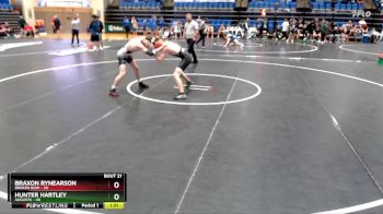 132 lbs Round 3 - Braxon Rynearson, Broken Bow vs Hunter Hartley, Augusta
