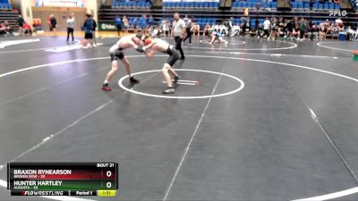 132 lbs Round 3 - Braxon Rynearson, Broken Bow vs Hunter Hartley, Augusta