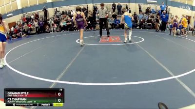 73 lbs Placement - Graham Pyle, East Noble TUF vs CJ Chapman, Hobart Wrestling Club