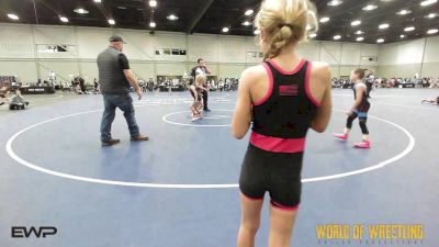 55 lbs Rr Rnd 3 - Rikki Olsen, Mojo K-6 vs Kya Kincannon, Sisters On The Mat OK Teal