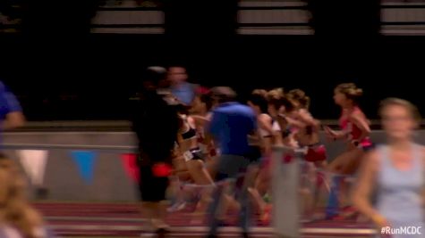 Women's 1500m, Final - Invite - Vaughn kicks down McGee