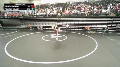 4A 132 lbs Champ. Round 1 - Rykan Hacking, Uintah vs Payton Whaley, Mt View