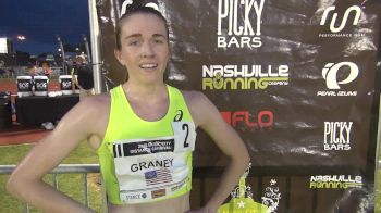 Elizabeth Graney after getting the Olympic Trials qualifier in the steeple
