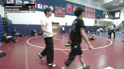 115 lbs Cons. Round 2 - Michael Decker, Banning High School vs Logan Blankenship, El Dorado High School