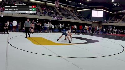 140 lbs 7th Place - Reese Norley, Pennsburg vs Hunter Doran, Camillus