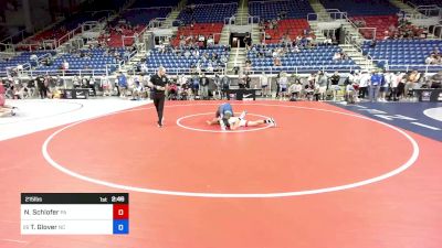 215 lbs Rnd Of 64 - Noah Schlofer, PA vs Tayshaun Glover, NC