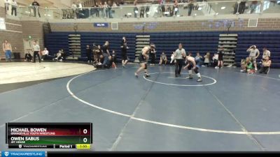 182 lbs Round 3 - Owen Sabus, Jet House vs Michael Bowen, Grangeville Youth Wrestling